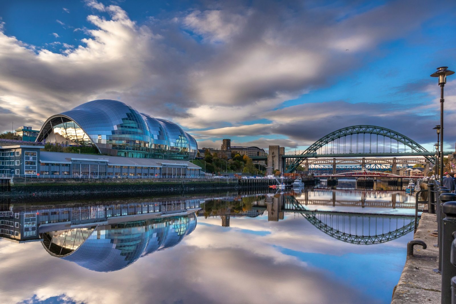 Business phone system in Newcastle, with a view of the Tyne Bridge